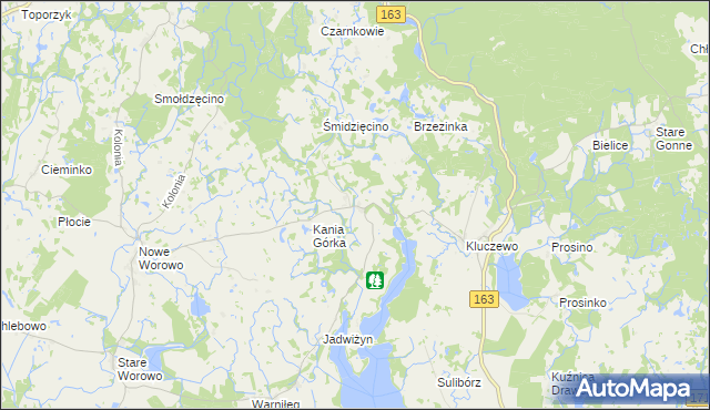 mapa Bolegorzyn, Bolegorzyn na mapie Targeo
