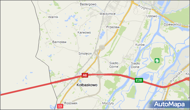 mapa Smętowice, Smętowice na mapie Targeo