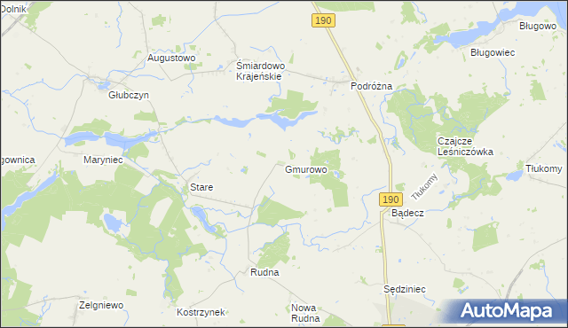 mapa Gmurowo, Gmurowo na mapie Targeo