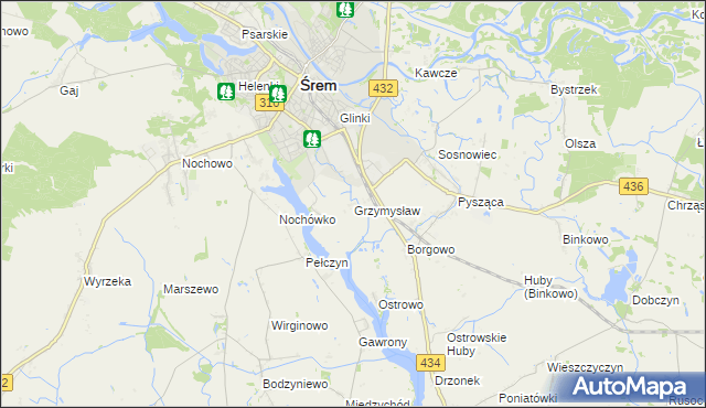 mapa Grzymysław, Grzymysław na mapie Targeo