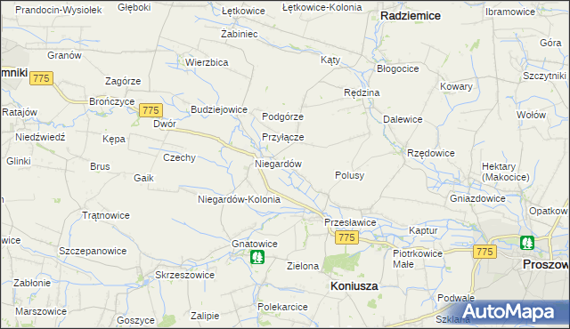 mapa Muniaczkowice, Muniaczkowice na mapie Targeo