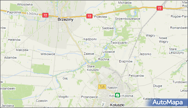 mapa Ścibiorów, Ścibiorów na mapie Targeo