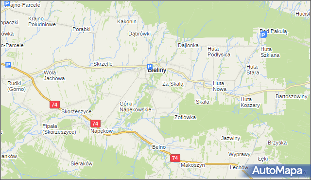 mapa Czaplów, Czaplów na mapie Targeo