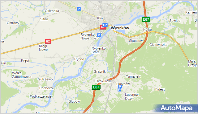 mapa Drogoszewo gmina Wyszków, Drogoszewo gmina Wyszków na mapie Targeo