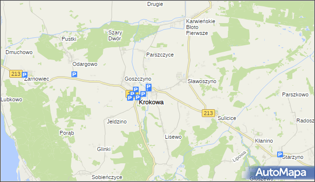 mapa Minkowice gmina Krokowa, Minkowice gmina Krokowa na mapie Targeo
