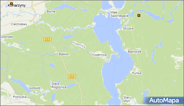 mapa Kopernica, Kopernica na mapie Targeo