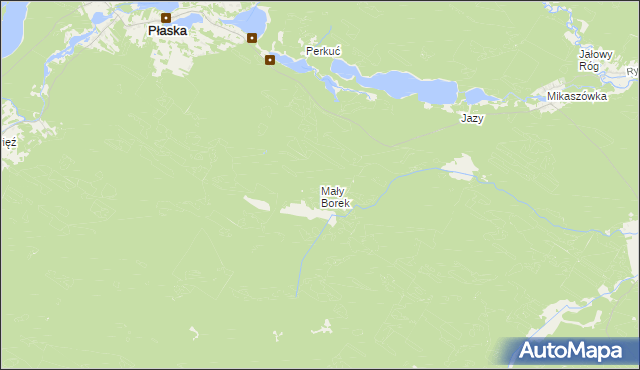 mapa Mały Borek, Mały Borek na mapie Targeo