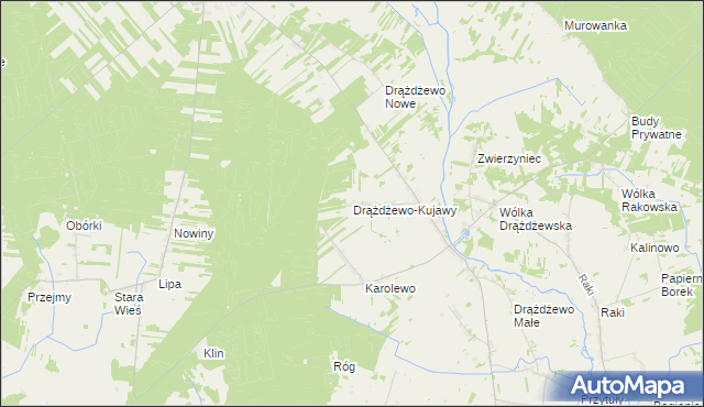 mapa Drążdżewo-Kujawy, Drążdżewo-Kujawy na mapie Targeo