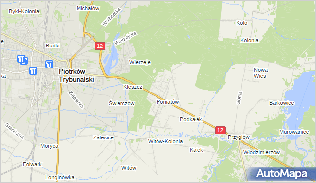 mapa Uszczyn, Uszczyn na mapie Targeo