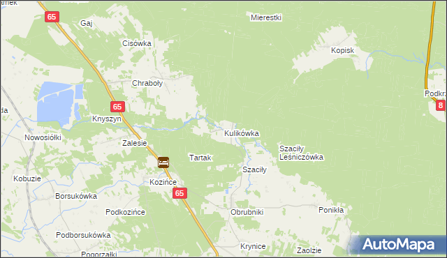 mapa Kulikówka, Kulikówka na mapie Targeo