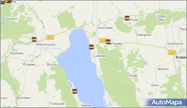 mapa Lubkowo gmina Krokowa, Lubkowo gmina Krokowa na mapie Targeo