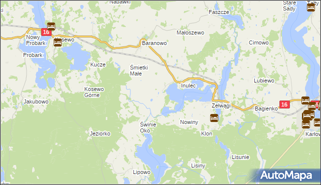 mapa Śmietki, Śmietki na mapie Targeo