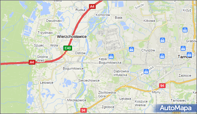 mapa Kępa Bogumiłowicka, Kępa Bogumiłowicka na mapie Targeo