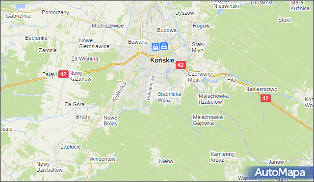 mapa Stadnicka Wola, Stadnicka Wola na mapie Targeo