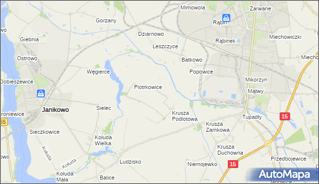 mapa Żalinowo, Żalinowo na mapie Targeo