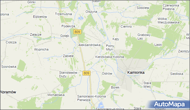 mapa Kierzkówka-Kolonia, Kierzkówka-Kolonia na mapie Targeo