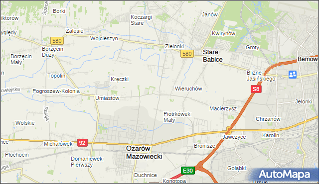 mapa Strzykuły, Strzykuły na mapie Targeo