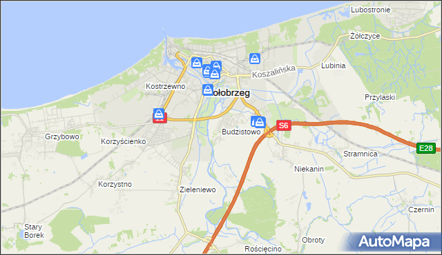 mapa Budzistowo, Budzistowo na mapie Targeo