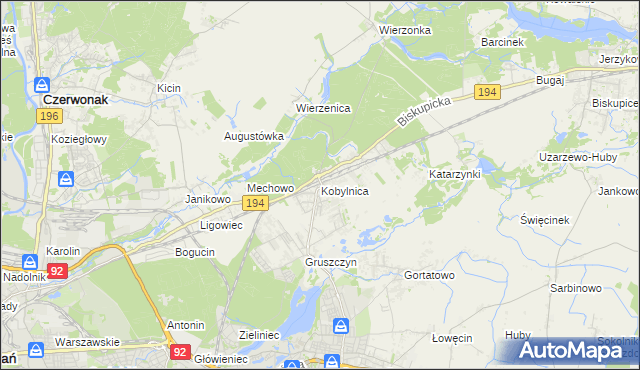 mapa Kobylnica gmina Swarzędz, Kobylnica gmina Swarzędz na mapie Targeo