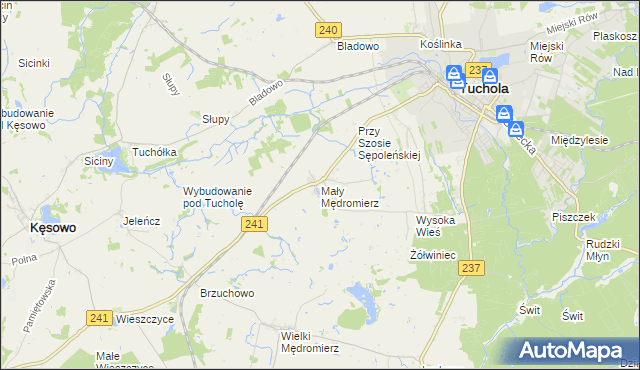 mapa Mały Mędromierz, Mały Mędromierz na mapie Targeo