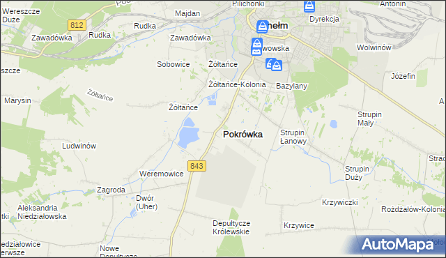 mapa Pokrówka, Pokrówka na mapie Targeo