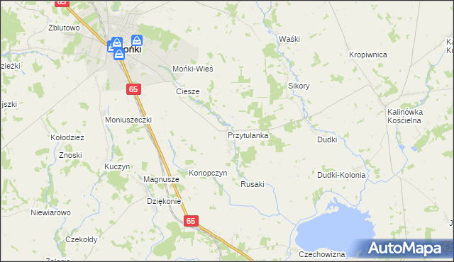 mapa Przytulanka, Przytulanka na mapie Targeo