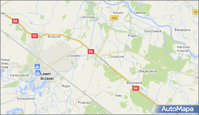 mapa Skorogoszcz, Skorogoszcz na mapie Targeo