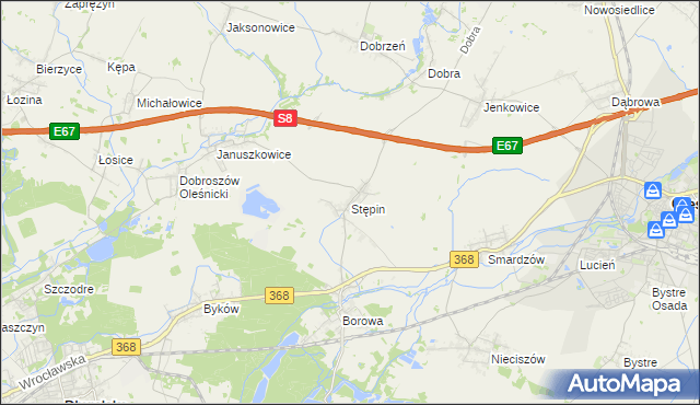 mapa Stępin, Stępin na mapie Targeo