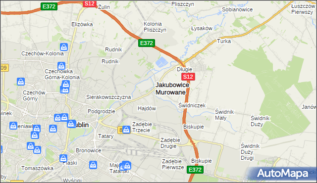 mapa Wólka powiat lubelski, Wólka powiat lubelski na mapie Targeo