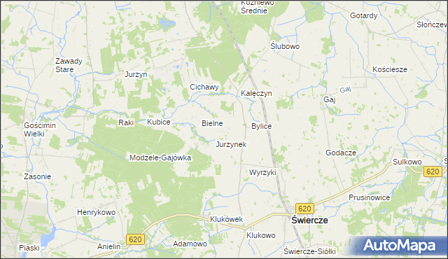 mapa Wyrzyki-Pękale, Wyrzyki-Pękale na mapie Targeo
