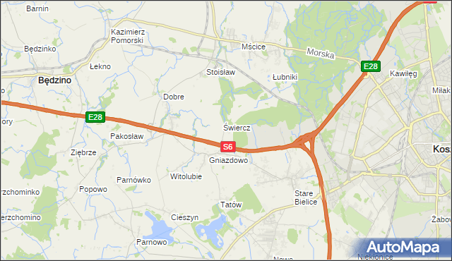 mapa Starki, Starki na mapie Targeo