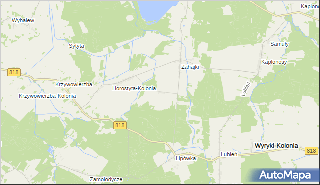 mapa Ignaców gmina Wyryki, Ignaców gmina Wyryki na mapie Targeo