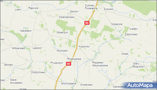 mapa Kobylniki gmina Wyszogród, Kobylniki gmina Wyszogród na mapie Targeo