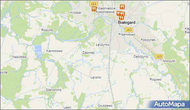 mapa Łęczenko, Łęczenko na mapie Targeo