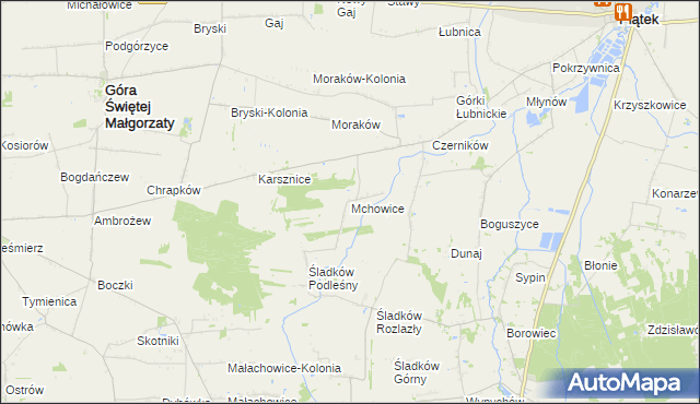 mapa Mchowice, Mchowice na mapie Targeo