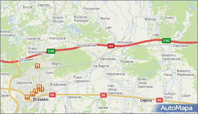 mapa Sterkowiec, Sterkowiec na mapie Targeo