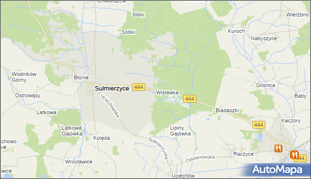 mapa Wisławka, Wisławka na mapie Targeo