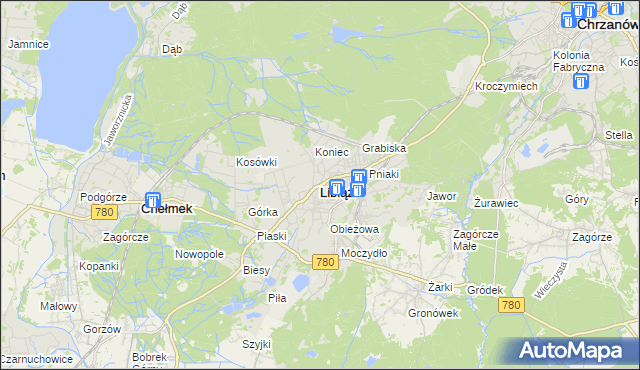 mapa Libiąż, Libiąż na mapie Targeo
