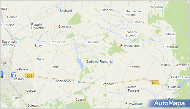 mapa Nowe Sadłowo, Nowe Sadłowo na mapie Targeo