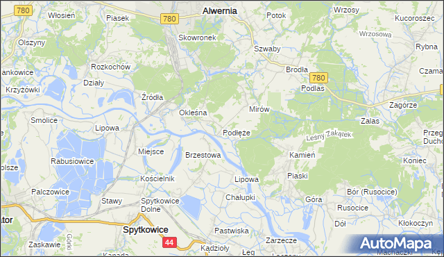 mapa polski alwernia PKO Bank Polski   Bankomat w Podłęże gmina Alwernia :: Bankomat na 