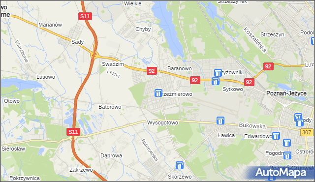 mapa Przeźmierowo, Przeźmierowo na mapie Targeo