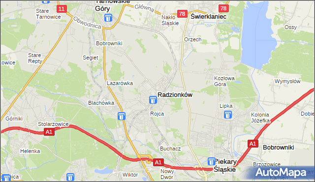 mapa polski radzionków PKO Bank Polski   Wpłatomat w Radzionków :: Wpłatomat na mapie Targeo