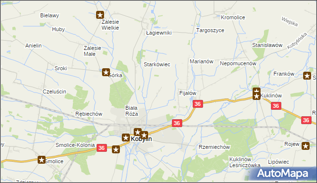 mapa Berdychów, Berdychów na mapie Targeo