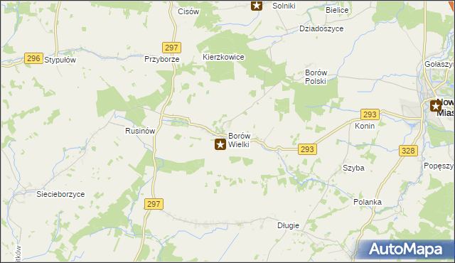 mapa Borów Wielki, Borów Wielki na mapie Targeo