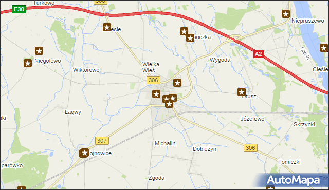 mapa Buk powiat poznański, Buk powiat poznański na mapie Targeo