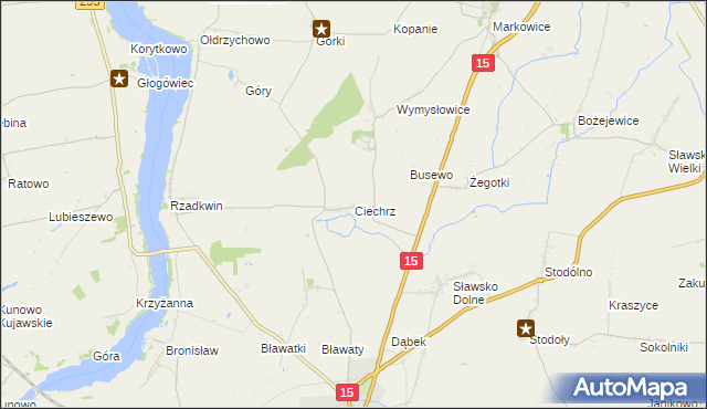 mapa Ciechrz, Ciechrz na mapie Targeo