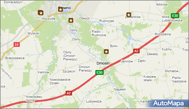 mapa Dmosin Drugi, Dmosin Drugi na mapie Targeo