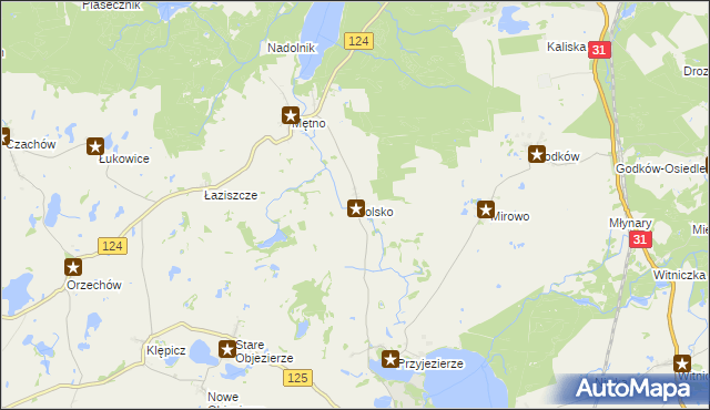 mapa Dolsko gmina Moryń, Dolsko gmina Moryń na mapie Targeo