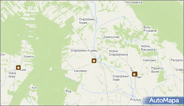 mapa Drążdżewo, Drążdżewo na mapie Targeo