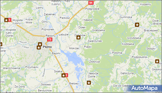 mapa Gołęczyna, Gołęczyna na mapie Targeo